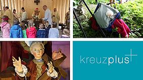 Pilgern und Ausflugsziele, kreuzplus vom 27. August. Collage: Johannes Heim/pde